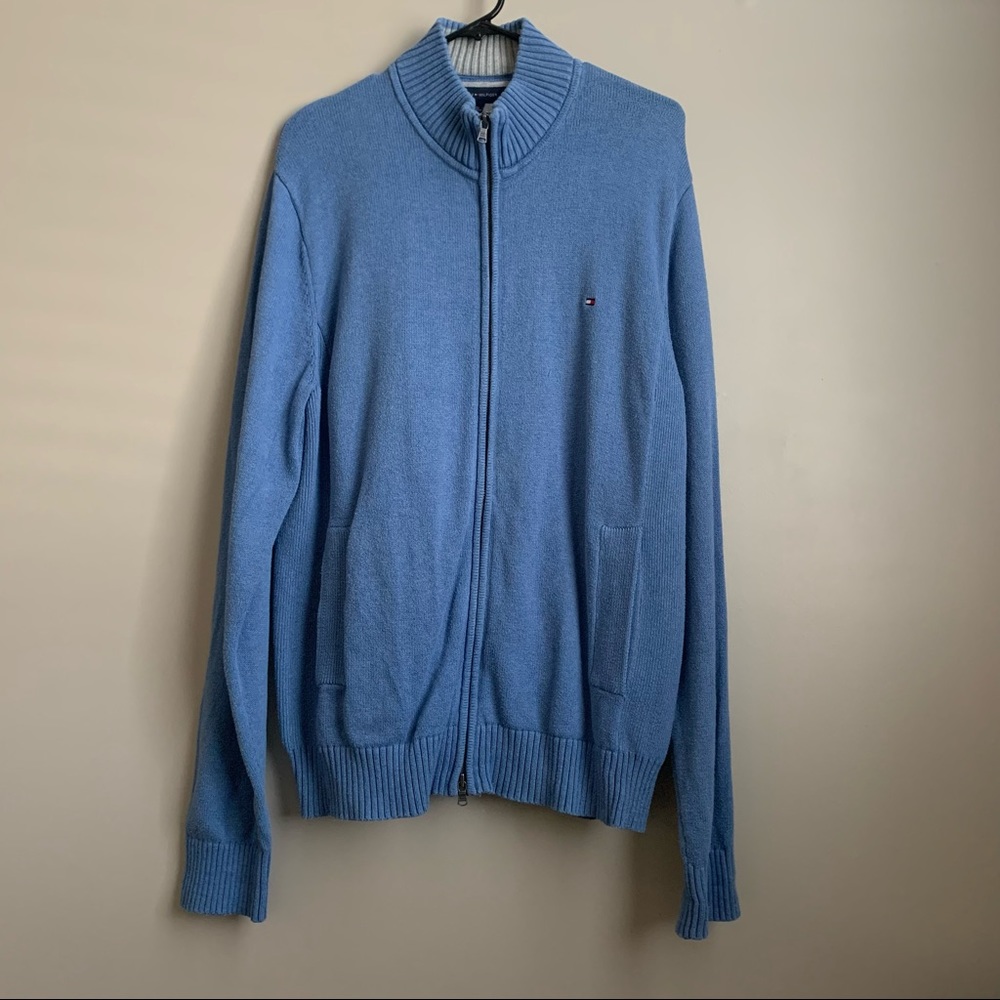 Tommy Hilfiger Men’s Size L Zip Through Cardigan Sweater
